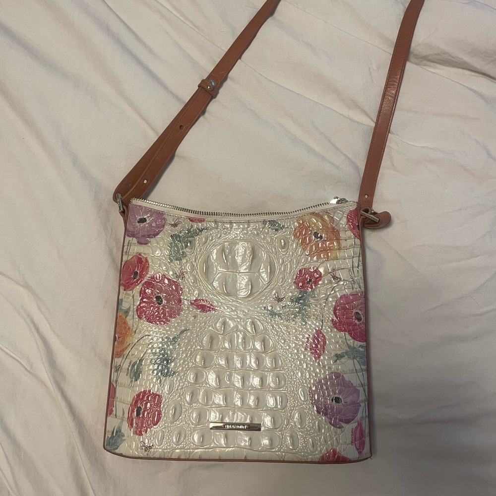 Brahmin Katie Floral Embossed Crossbody Bag